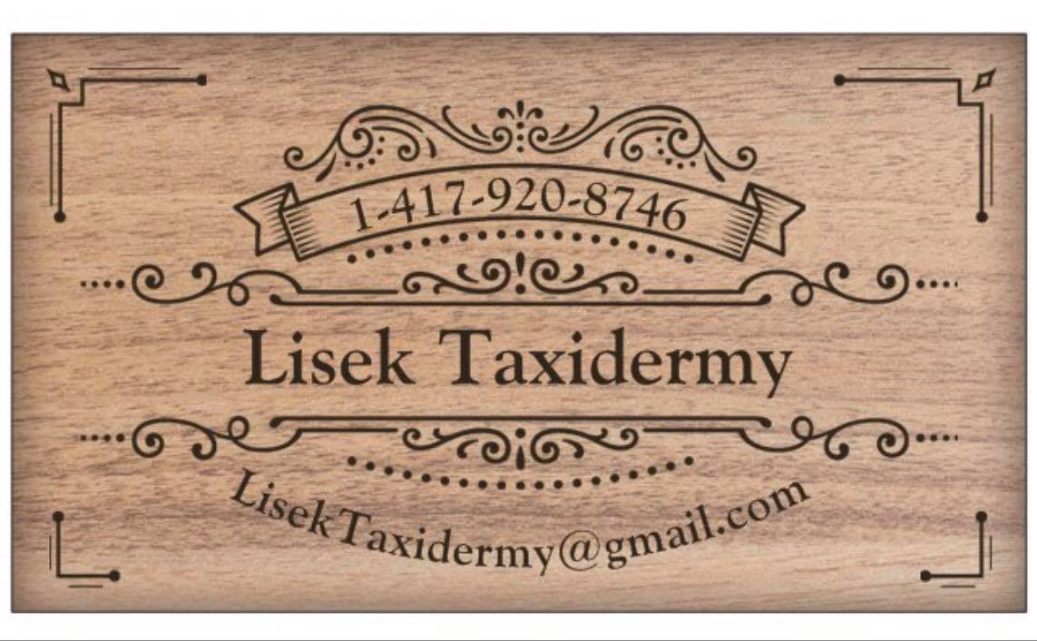 Lisek Taxidermy Sign